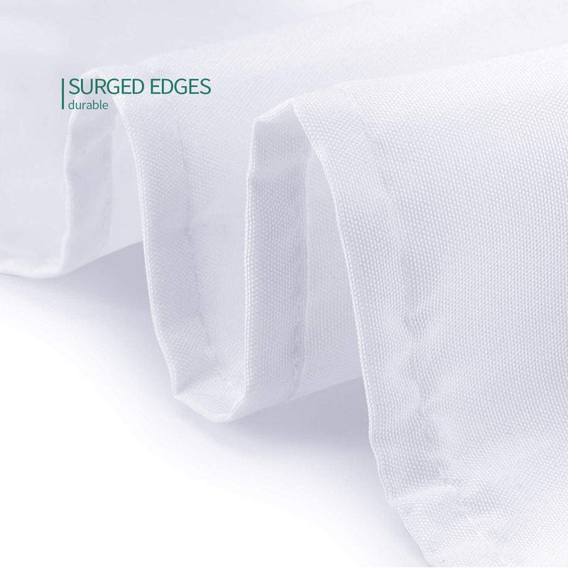 Surmente White Tablecloth for Round Tables, 70-inch Round Table Cloths for Weddings, Banquets, or Restaurants - Image 4
